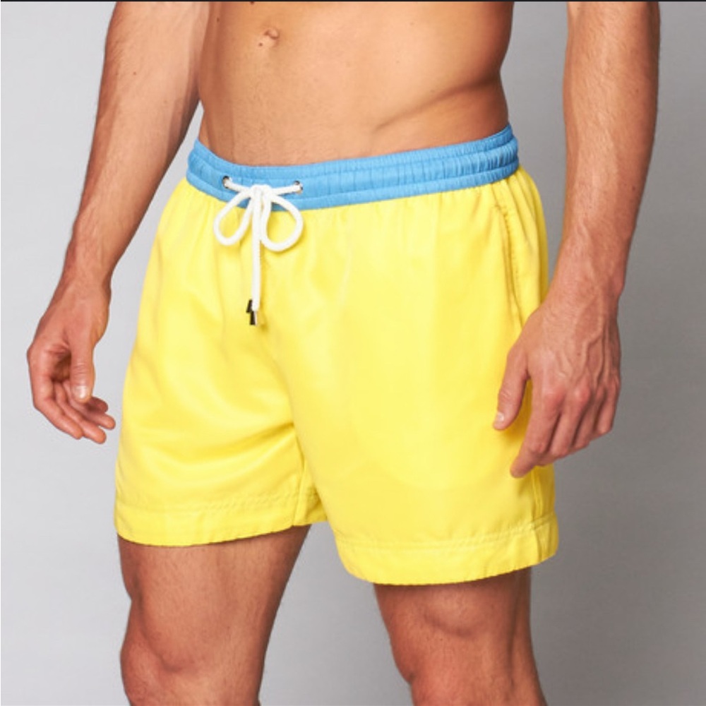 Thomas Royall Yellow Men’s Swim-A506